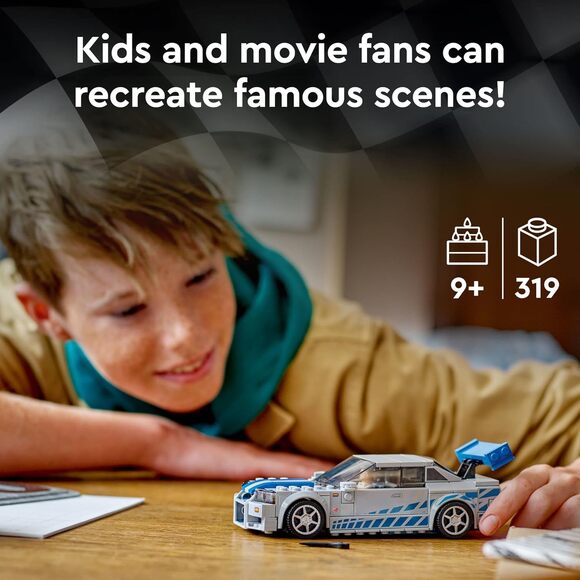 LEGO Speed Champions Nissan Skyline GTR R34 Race Car Building Kit 76917 Kids - Picture 3 of 6